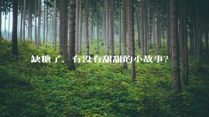 缺糖了，有没有甜甜的小故事？